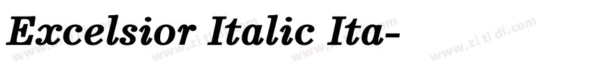 Excelsior Italic Ita字体转换